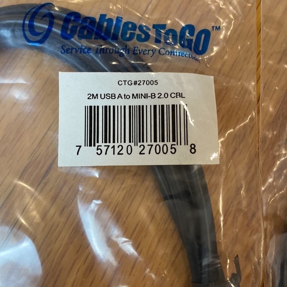 SET OF 3 NEW NWT Cables to Go 6.6ft (2m) USB 2.0 A to Mini-B Cable - Picture 3 of 4